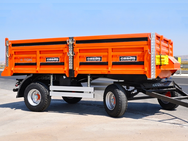 4 Ton ift Dingil, Arkaya Devirmeli Rmork